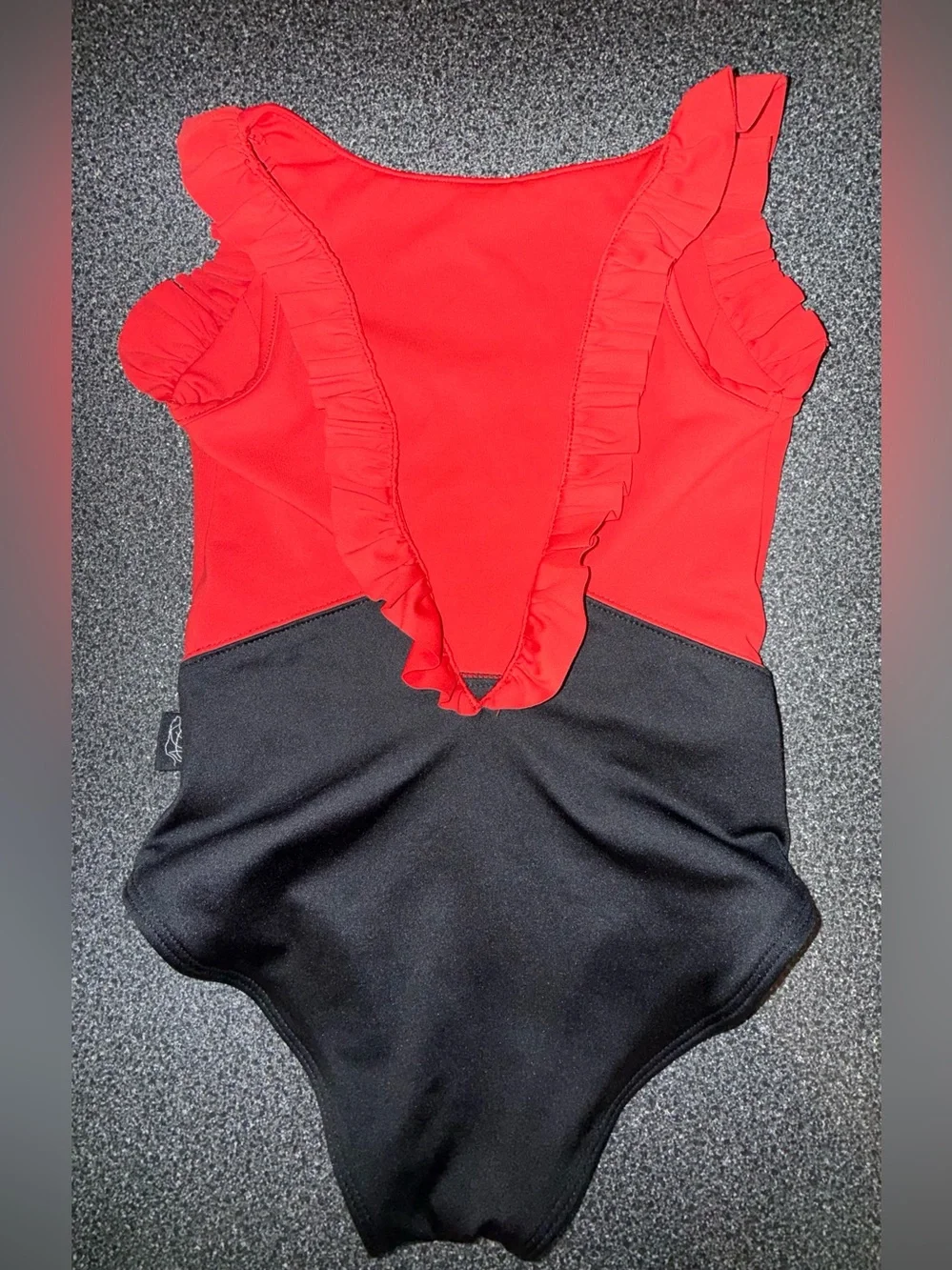 Tiger Friday Red and Black Dance Leotard Size Child Large